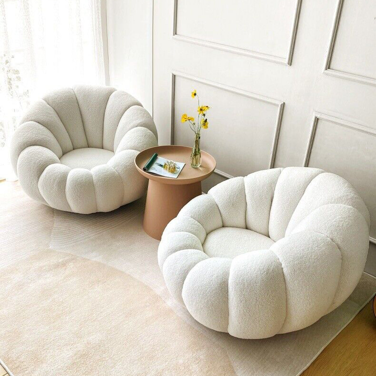 POLLY - Boucle Chair & Ottoman