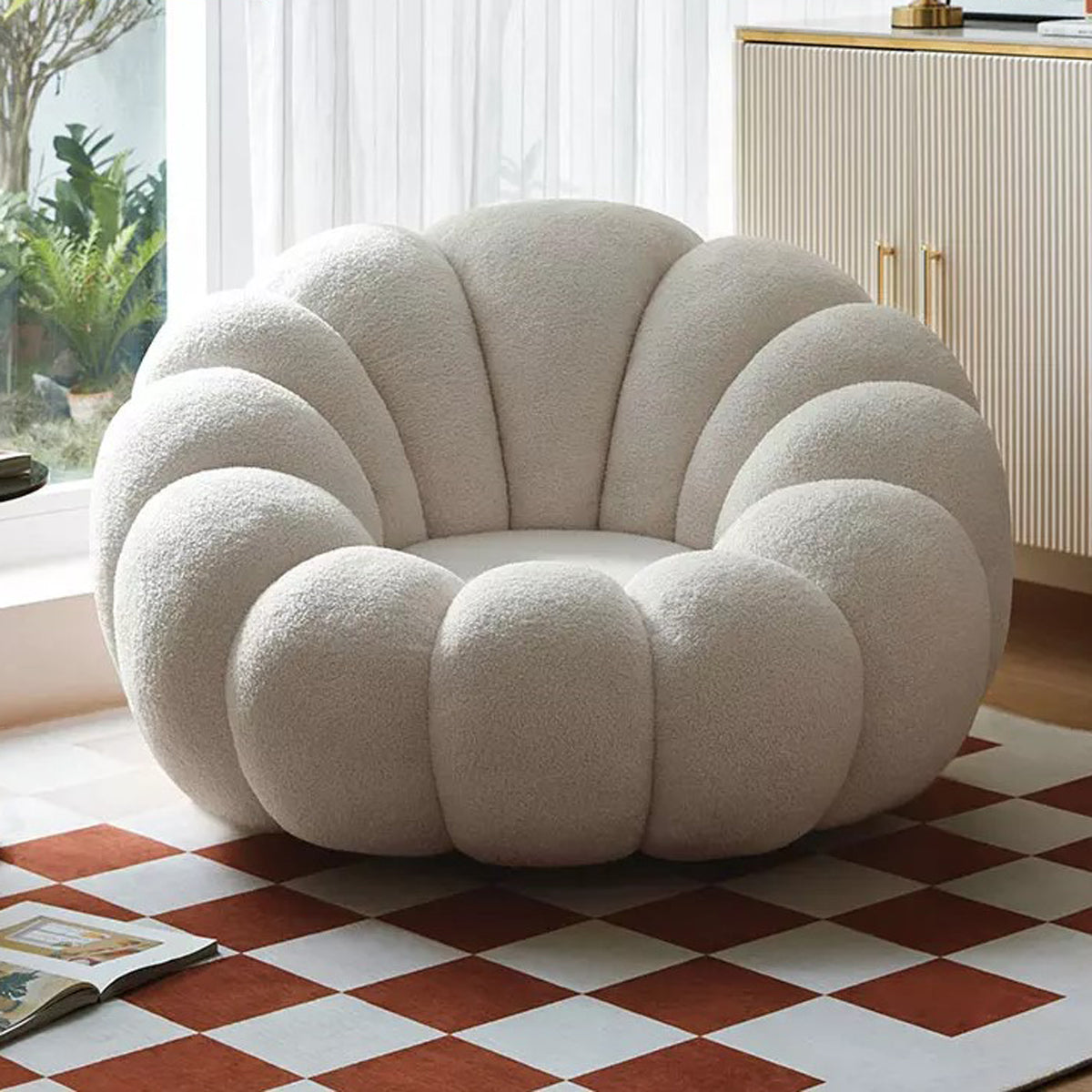 POLLY - Boucle Chair & Ottoman