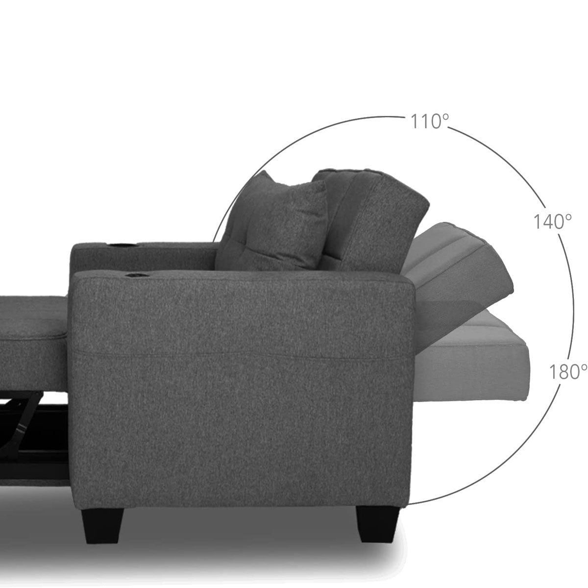 COOPER - Convertible Armchair (2 USB Ports)