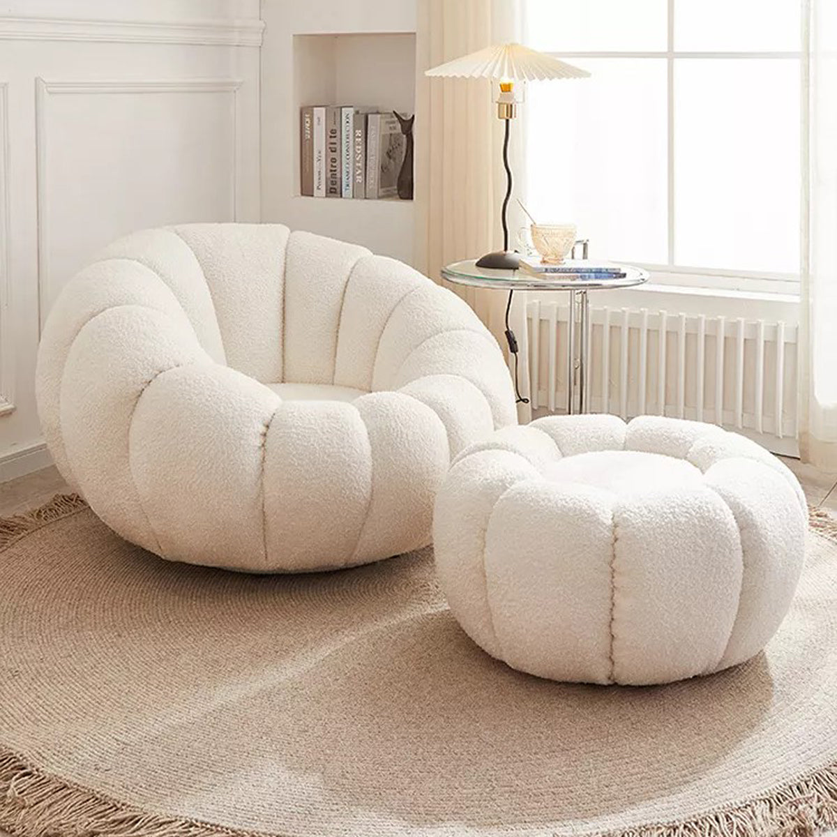 POLLY - Boucle Chair & Ottoman