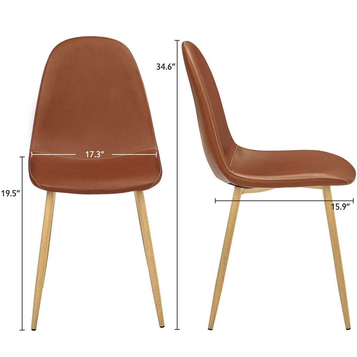 ALASKA- Set of 2 Dining Chairs